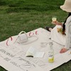 Aesthetic Lettering Picnic Mat Picnic Mat 3ea