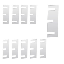 10 PCS 304 Stainless Steel Hinge Shim, Door Hinge Spacer, Repair Kit Gap Filler Plate for Reinforcement of Hinged Door Panels and Home Improvement (3.5 Inch)