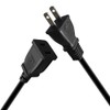 Toptekits 2-Pack USA Outlet Saver Power Extension Cord Cable 125V