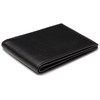 Bosca Men’s Wallet, Nappa Vitello Leather Small Bifold Wallet, Black