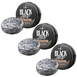 Barra De Champú Para Cabello Gris, 3 Unidades, 55 G, Jabón Negro Para Cabello Gris, Ingredientes Naturales, Barra De Champú Para El Cabello Para Mujeres Y Hombres, Refresca El Cuero Cabelludo