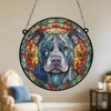 Image Industry Staffordshire Bull Terrier Stained Glass Effect Suncatcher -
