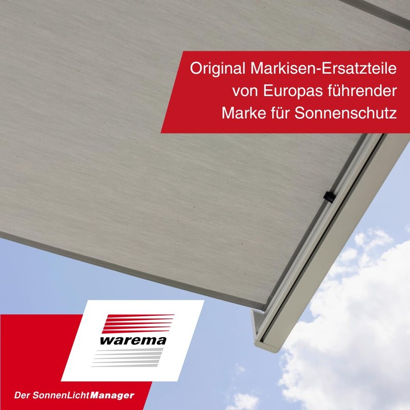 WAREMA Eyelet for awning gear | black | with connection