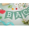 Back to School Banner, 80in Matte Vintage Green Classroom Welcome