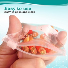 36 Packs Pill Pouches BPA Free Pill Bags 12mil Come with Mark Pen 3 x 2.75 inch Small Zip Bags with Write-on Label Seal Ziplock Pill Pouch for Travel Pill Organizer, Jewelry, Small Craft Pieces