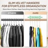 Sishynio Premium Velvet Hangers 30 Pack with Gold Hooks, Non-Slip,