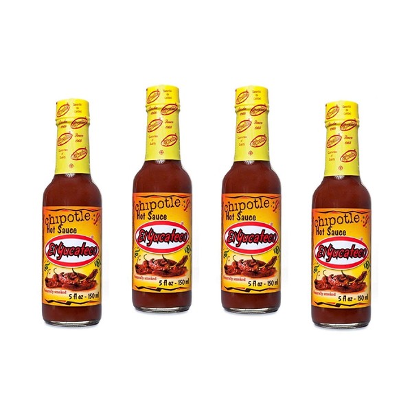 El Yucateco Chipotle Hot Sauce 5 oz. (4-Pack)