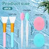 6 Pack Silicone Face Scrubber Brush Set 2 Pack Exfoliating