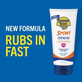 Banana Boat Sport Mineral Sunscreen Spf 50 Loción, 5 Onzas L