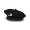 6 Pieces Wool Beret Hat Solid Color French Beanie Hat