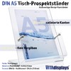 DIN A5 Design Table Brochure Stand "Deluxe" – High-Quality Flyer