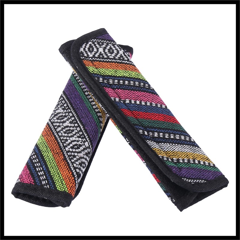 Hihaha 2pcs Universal Car Seat Belt Shoulder Pad Covers Linen