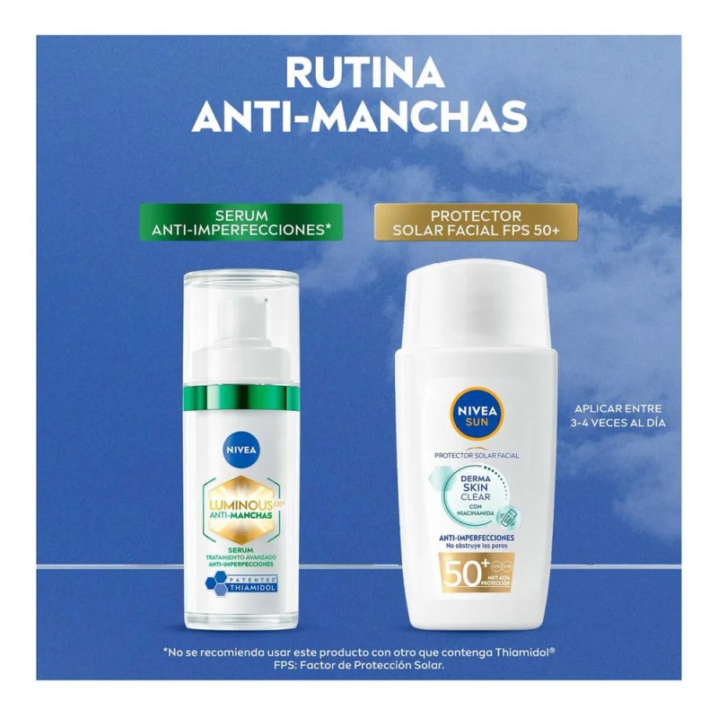 Nivea Luminous 630 Sérum Facial Anti-Manchas e Imperfecciones, 30 ml