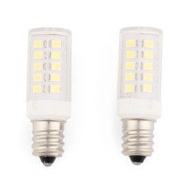 JERDON LED Replacement Light Bulb for Makeup Mirrors - 3000K (2 Pack) -Yellow-Tinted- LED Bulbs for Mirrors