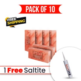 Pink Salt Wall Himalayan Salt Bricks 8x4x2 Pack of 10 with 1 Free Salt Glue for Salt Spa, Sauna