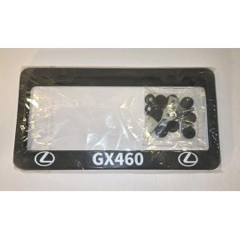 Lexus License Plate Frame Lexus Gx460 New Black Metal Front & Back Frames (2).