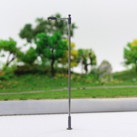 LQS10W 10pcs Model Railway Train Lamp Post Street Bright White Lights HO OO Scale LEDs New