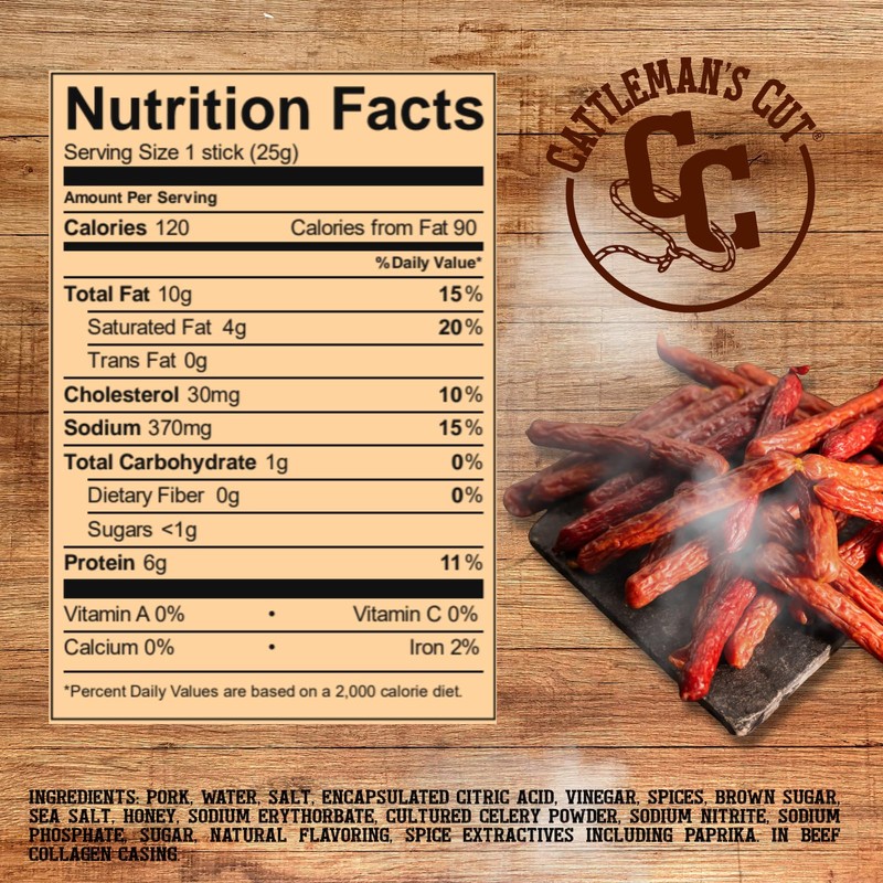 Cattleman's Cut Double Smoked Sausages, 12 Ounce