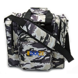 KAZE SPORTS Deluxe Bowling Bag for Single Ball - Tote Bag with Two Side Pockets