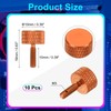 sourcing map M3x10mm Knurled Thumb Screw, 10 Pcs Aluminum Alloy