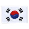 South Korea Flag Small Iron-On or Sew On Iron-On Patch