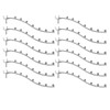 HARFINGTON 10pcs Pegboard Waterfall Hook Shelving Hooks 10.63" Stainless Steel