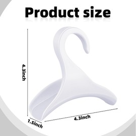 Maitys 18 Pcs Purse Hanger Hook Acrylic Bag Hanger Handbag Tote Bag Rack Holder Closet Organizer Storage for Backpacks Tote Holder Over The Closet Rod Hanger for Storing Handbags Satchels (White)