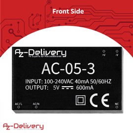 AZDelivery 3 x 220V to 5V Mini Power Supply Module compatible with Raspberry Pi