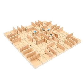 LJCM Juego de Mesa de Ajedrez Estratégico Portátil, Madera, 2 Jugadores, Estrategia, Fiesta de Vacaciones de Adultos                                  