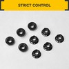 Mywish M6 Serrated Flange Hex Nuts, 50-Pack 304 Stainless Steel,