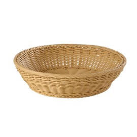 basket, round Ø 37 cm, H: 9 cm Polypropylene, beige