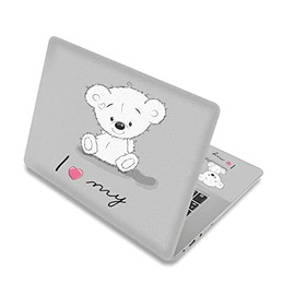 Laptop Skin Sticker Decal,12" 13" 13.3" 14" 15" 15.4" 15.6 inch Laptop Skin Sticker Cover Art Decal Protector Notebook PC (Cute Bear)