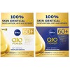 Nivea Q10 Power Anti-Wrinkle & Replenishing Day Cream Spf15 and Night Cream for mature skin 60+ 50ml
