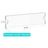 Richboom Acrylic Wall Name Plate Holder, 2x8 Inch, 5 Pack