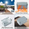 NineLeaf Outdoor Junction Box,IP66 Weatherproof Electrical Project Boxes PVC/ABS Plastic