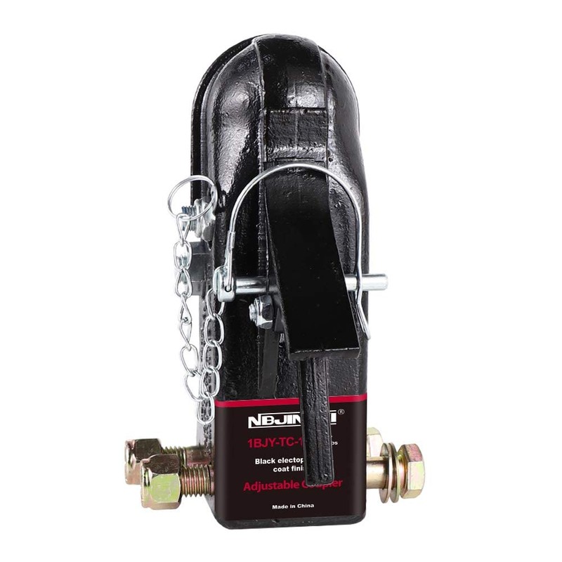 NBJINGYI 2-5/16 in Heavy Duty Cast Adjustable Trailer Coupler 15000LBS