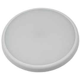 ChiliTec LED Ceiling Light with Motion Sensor 26 cm IP54 Indoor Outdoor Presence Sensor Twilight Sensor 16 W 1500 lm 40 mm Flat Round Wet Room Light HF Radar Sensor 3000 K Warm White