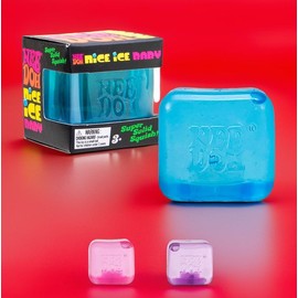 Schylling NeeDoh Nice Ice - Sensory Squeeze Toy - Super Solid Squish - 1.25" Wide - Color May Vary (Pack of 1)