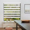 LUCKUP Cordless Zebra Blinds Roller Shades for Windows-Dual Layer High