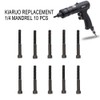 KIARUO 1/4 Replacement Mandrel,Rivet Nut Gun Tip Mandrel 10pcs for