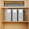 SpaceAid 3 Pack Bed Sheet Organizers and Storage, Foldable Sheet
