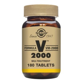 Solgar Vm-2000 Multinutriente, 180 Tabletas - Zinc, Vegano