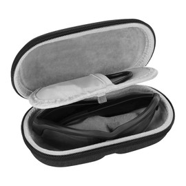 Geekria Shield Smart Glasses Case Compatible with Razer Anzu, Bose Frames Audio Sunglasses, Hard Shell Protective AR Glasses Carrying Case, Replacement Travel Bag with Cable Storage