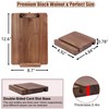 Walnut Wood Clipboard, Menu Clip Board with Metal Clip and