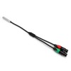 0.3M 24AWG Pure Copper Double Shield 6.35 Female to Dual