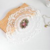 CENPEK 2PCS Retro Lace Placemats Crochet Doilies Table Placemats Handmade