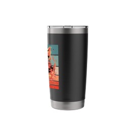 Feline Flame Blazing Whiskers Fiery Feline Cat on Fire Burn Stainless Steel Insulated Tumbler