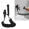 G1/2 Bidet Sprayer Handheld Black Alloy Toilet High Pressure Sprayer
