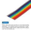 MECCANIXITY 2 Pcs 8 Pin Flat Rainbow Ribbon Cable 9.84FT