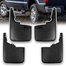 Hbzxqp Mud Flaps Compatible with 2011-2016 Ford F250 F350 F450 F550 Super Duty Trucks Mud Guards Splash Guards Front & Rear Without Fender Flares #BC3Z-16A550-FA #BC3Z-16A550-BB 4pcs
